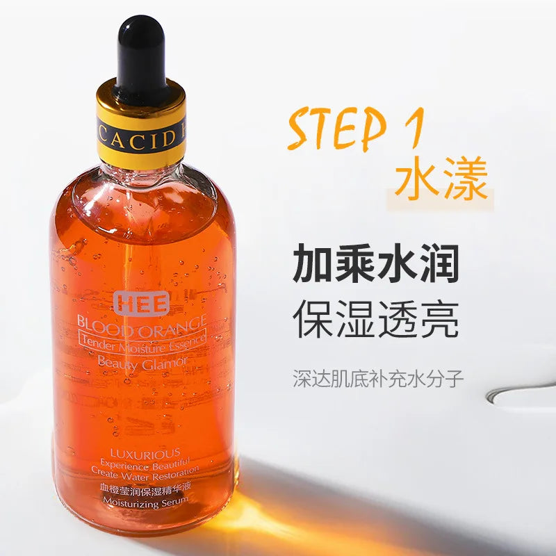 100ml Blood Orange Vitamin C Facial Essence Revitalizing Moisturizing Lifting Firming Brightening Skin Tone Nicotinamide Serum