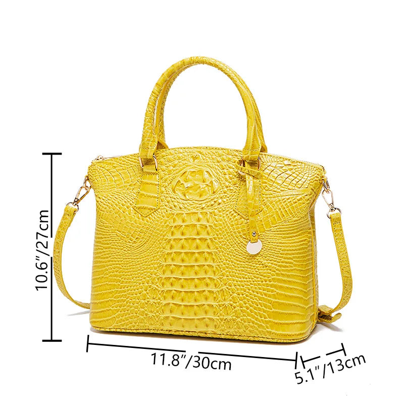 Fashion Colorful Alligator Women Handbags Designer Retro Crocodile Pattern Tote Bag Luxury Pu Leather Shoulder Crossbody Bags