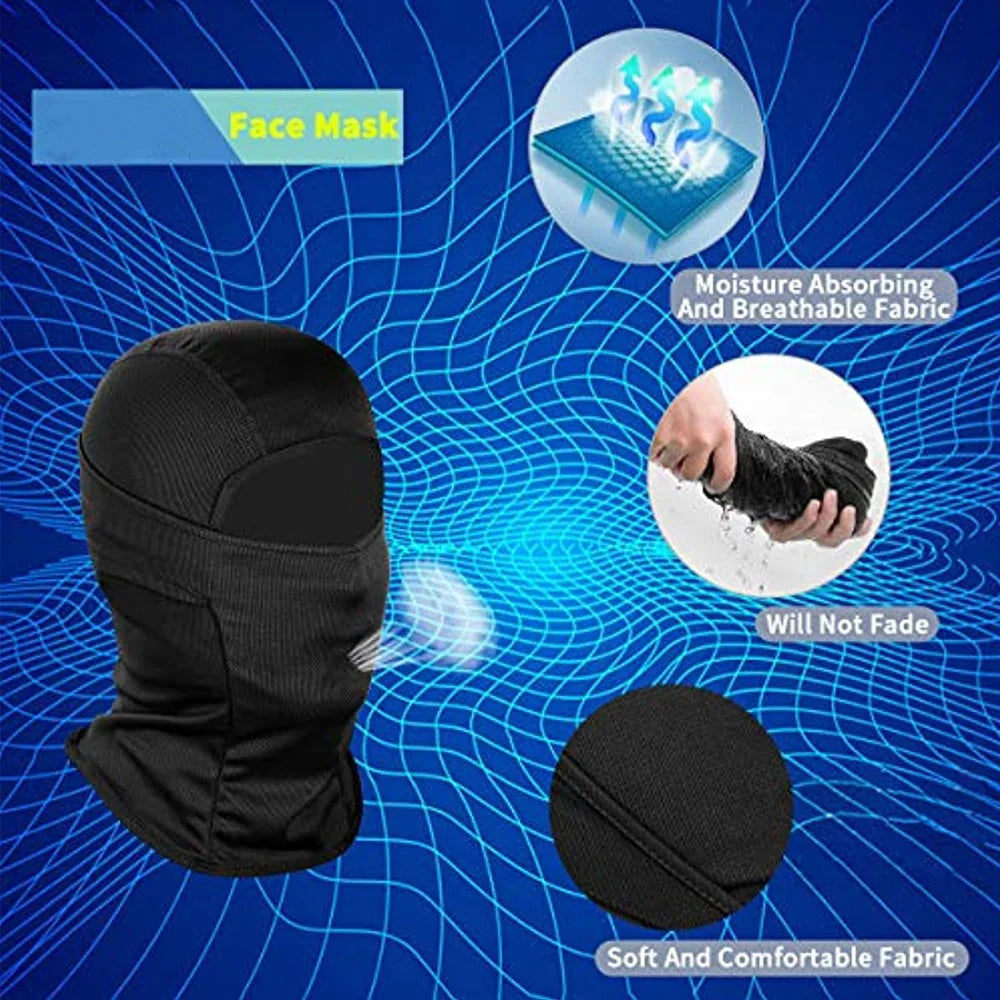 2024 Balaclava Face Mask for Men Women Full Breathable Cycling Ski Face Mask Hood Tactical Snow Motorcycle Running Cold Weather