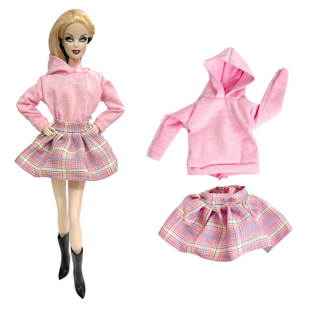 KIMLUD, NK 1 Pcs Fashion Coat for Barbie Doll Cotton Jacket Winter Dress Long Clothes Fur Coat For 1/6 BJD Doll Accessories Toy JJ, Not Include Doll  B, KIMLUD APPAREL - Womens Clothes