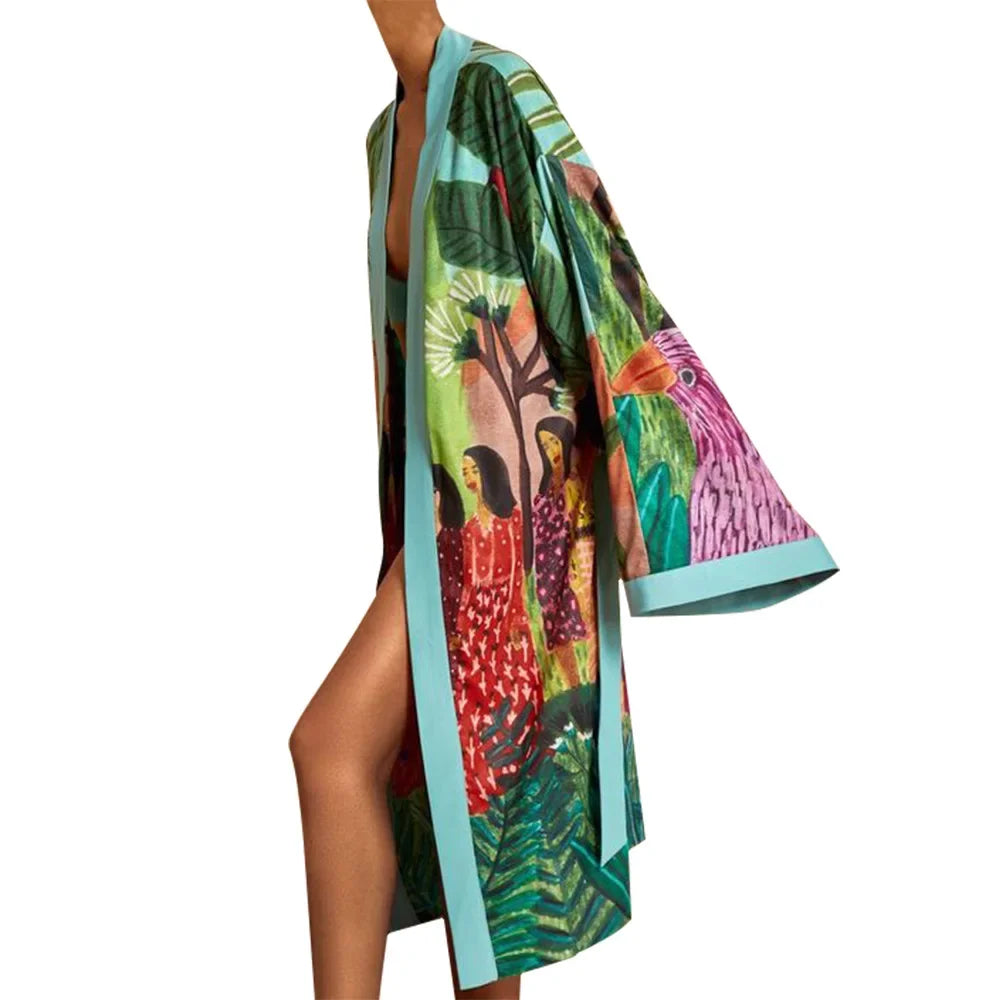 Japanese Kimono Traditional Woman Long Kimono Cardigan Cosplay Cardigan Blouse Shirt Yukata Female Japanese Dress Haori Geisha