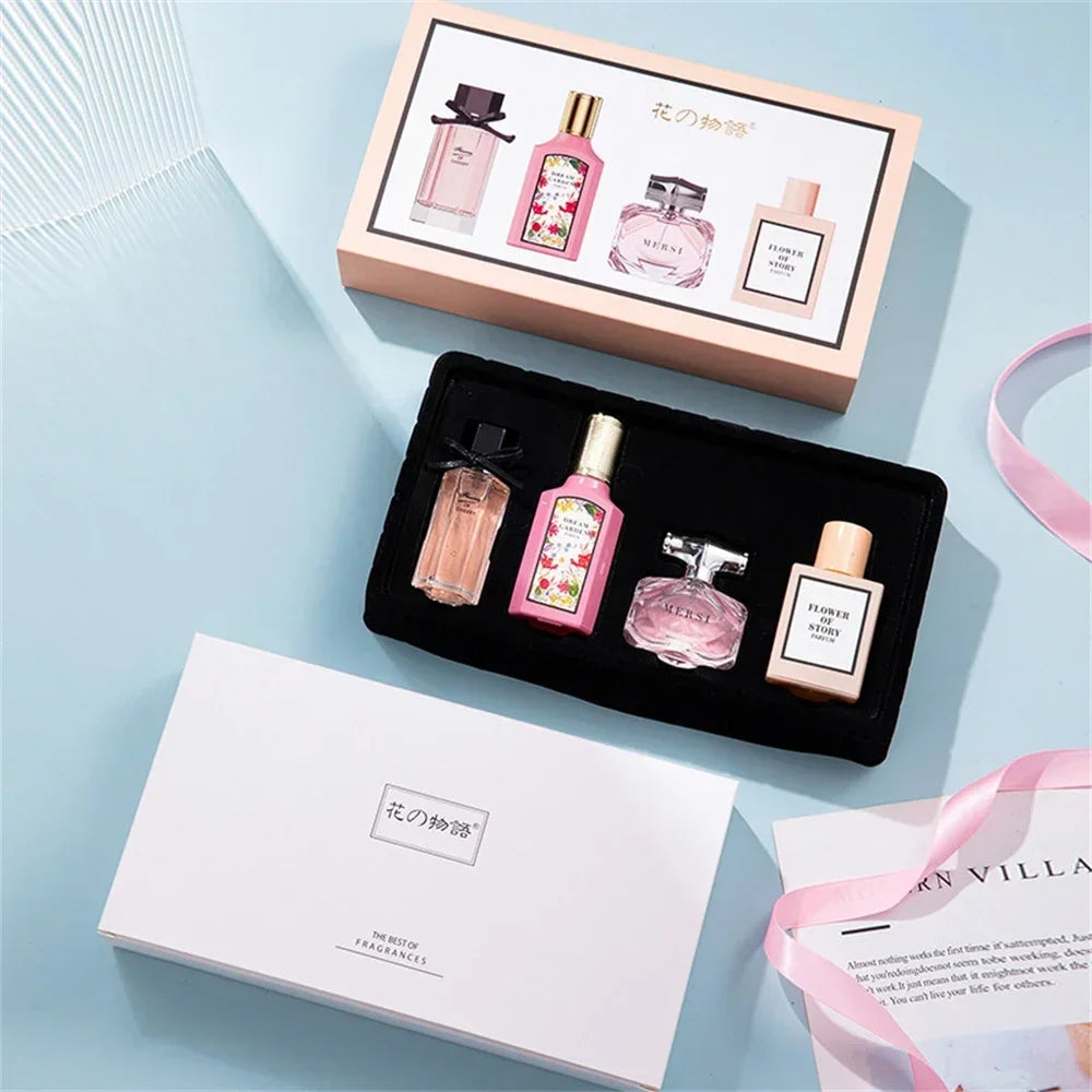 KIMLUD, Floral Scent Gift Box 110ml Four Piece Set Women Духи Fragrance Perfume Balminess Pheromone Eau De Parfum Floral Scent Toilette, KIMLUD Womens Clothes