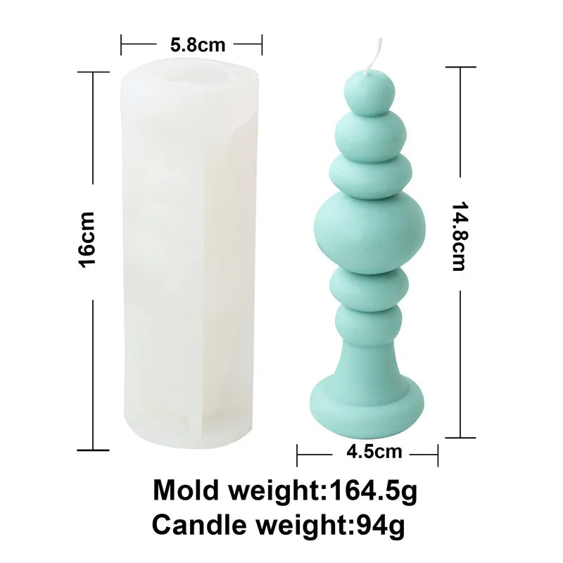 KIMLUD, Upgraded Knot Cylindrical Candle Silicone Mold Bow Knot Stripe Cylindrical Candle Mold Vase Shape Candle Acrylic Plastic mold, KIMLUD Womens Clothes