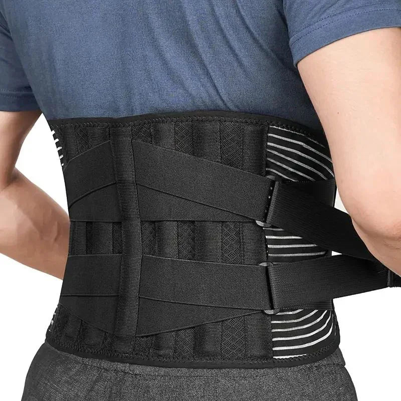 KIMLUD, Back Brace Adjustable Waist Belt Support Brace for Lumbar Trainer Sweat Belt for Sports New Assistance Waist Cushion, KIMLUD Womens Clothes