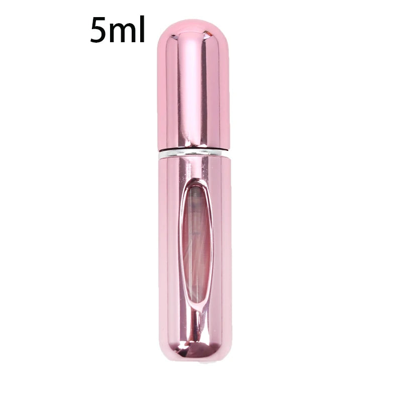 KIMLUD, Refillable Mini Perfume Bottle Portable Cosmetic Bottle Spray Bottle Atomizer Spray Container Travel Refillable Bottles 8ml /5ml, 5ml Bright Pink, KIMLUD APPAREL - Womens Clothes