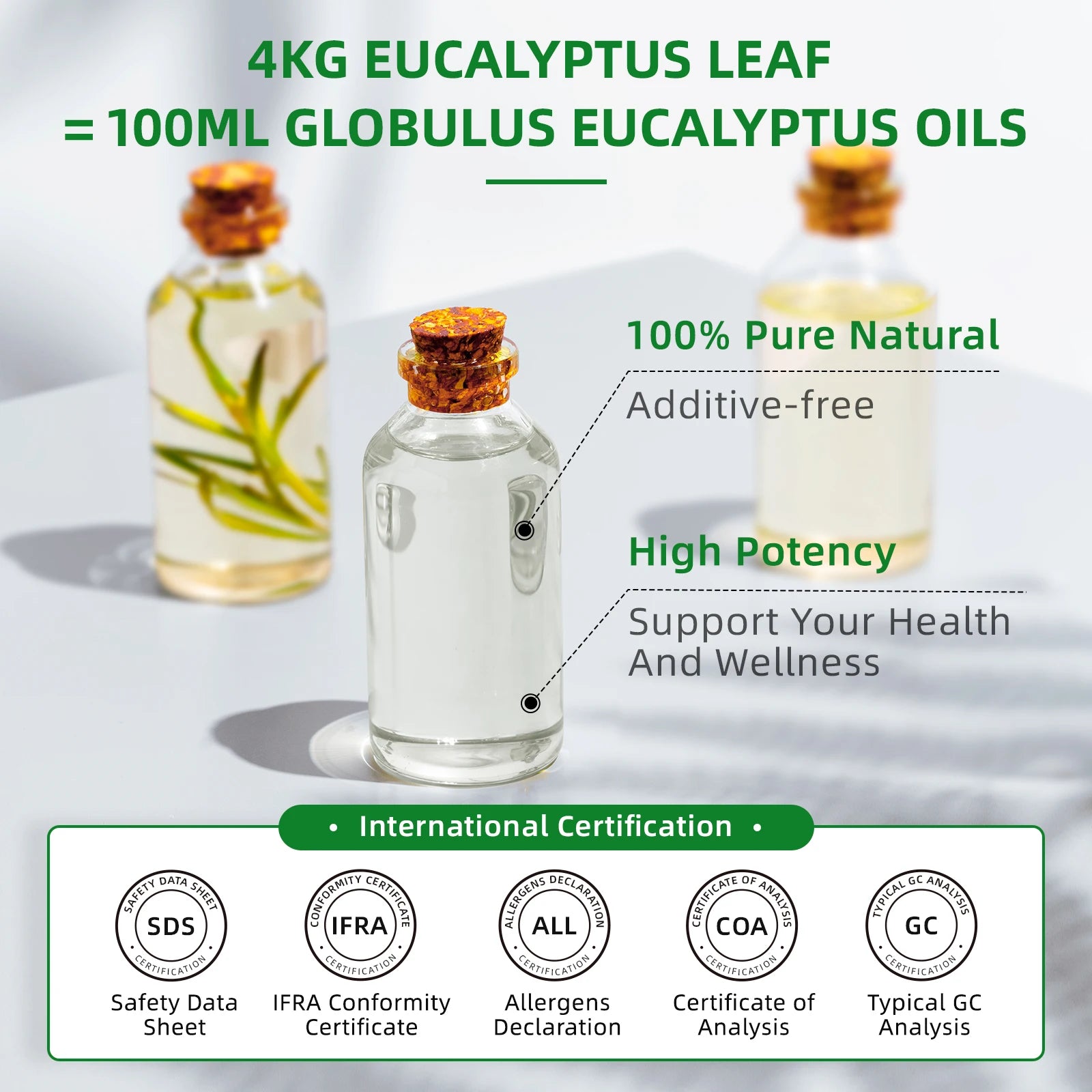 HIQILI 100ML Eucalyptus Vanilla Frankincense Mint Sandalwood Rose Essential Oils for Diffuser Humidifier Candle Making Massage - KIMLUD