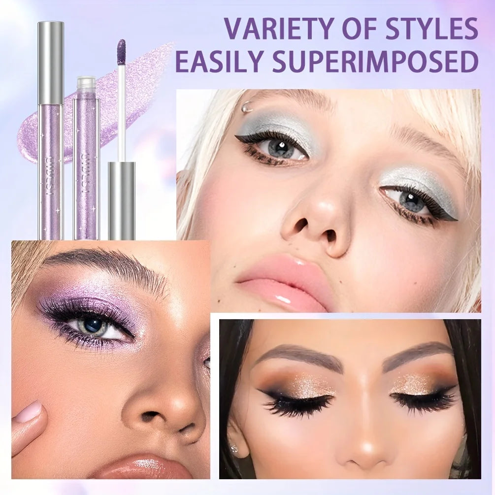 Liquid Eyeshadow Sticker Cosmetics Shadows Pencil Eyeliner Quick-drying Glitter Shimmer Eyeshadow Pen Outline Eye Makeup