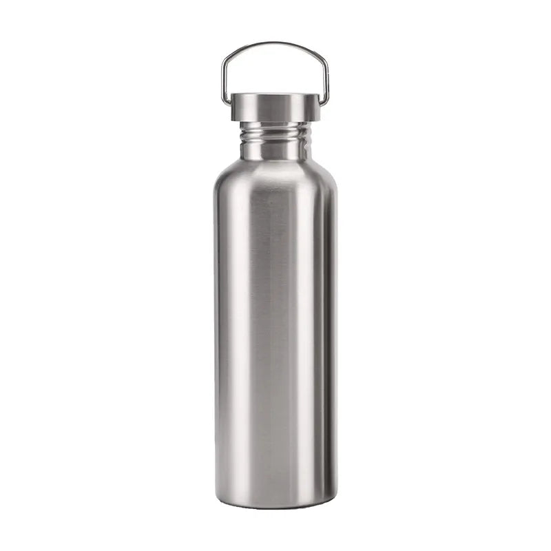 KIMLUD, Stainless Steel Water Bottle 1000 750 500 350ml Big Mouth Cycling Hiking Waterbottle Drinkware Sports Bottle Flasks with Lid, stainless lids / 350ml, KIMLUD APPAREL - Womens Clothes