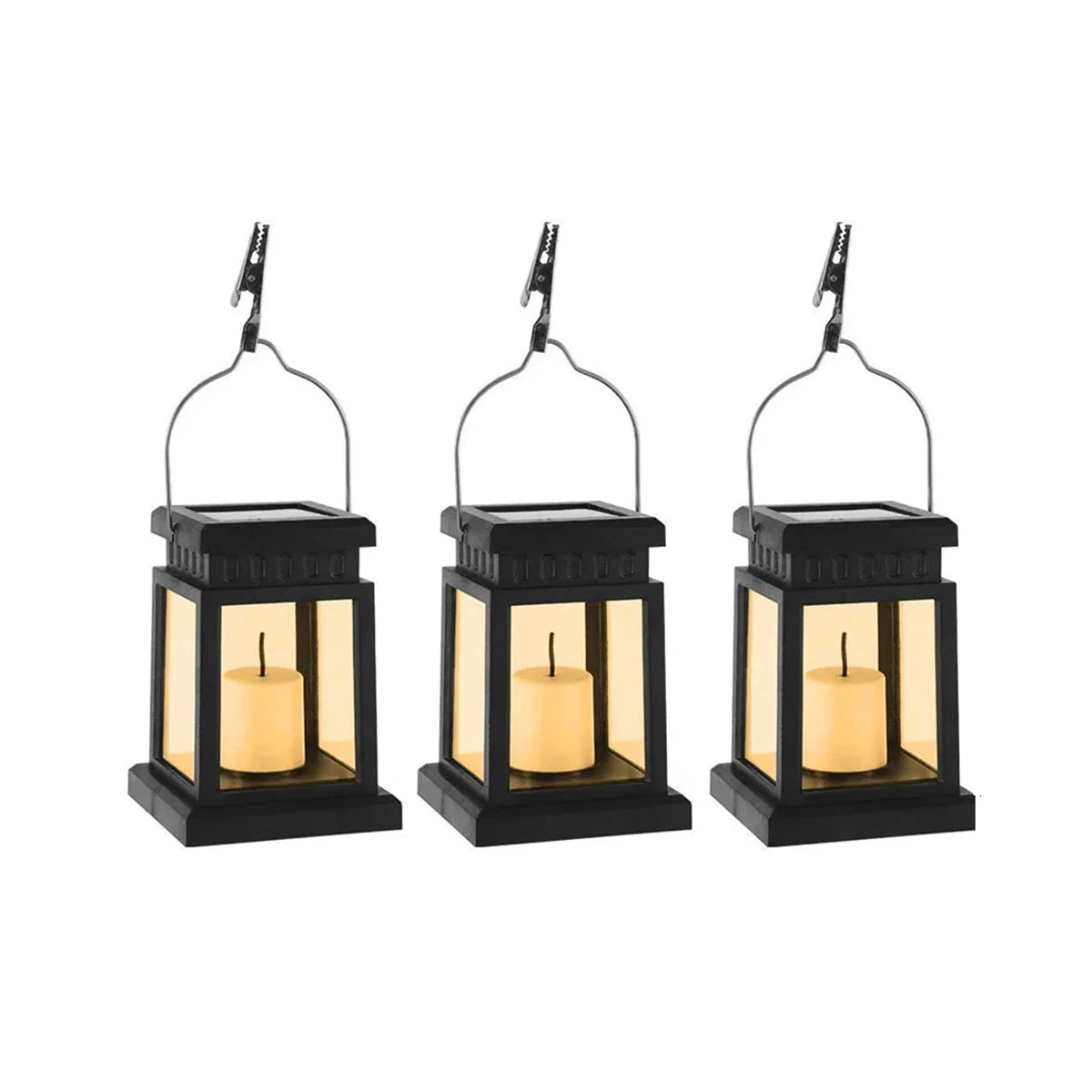 Solar Lights Outdoor Retro Palace Lantern Lights Hanging Candle Lamps Landscape Lighting Floor Lights Garden Decor Solar Lantern