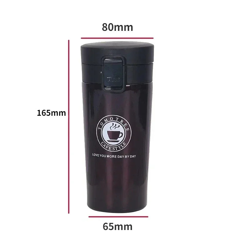 0.5L Thermal Mug Double Wall 304 Stainless Steel Coffee Cup Vacuum Flask Thermos Water Bottle Tea Coffee Leak-proof Thermos Mug