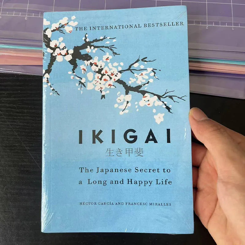 Ikigai The Japanese Secret Philosophy for A Happy Healthy By Hector Garcia Book Rebuilding Happiness + A Book about Hope Fiction - KIMLUD