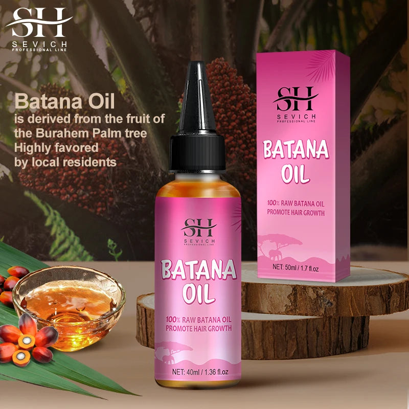 100% Batana Hair Fast Growth Oil Set African Crazy Traction Alopecia Batana Hair Mask chebe oil Hair Regrowth Treatment Sevich