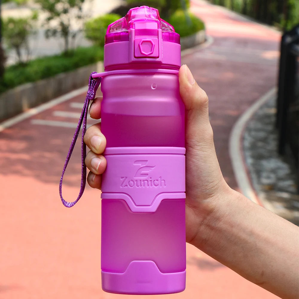 KIMLUD, 1000ML Water Bottles Protein Shaker Large Capacity Portable Plastic Sport Drinking Bottle Tritan BPA Free With Filter Screen, Purple / 400ml, KIMLUD APPAREL - Womens Clothes