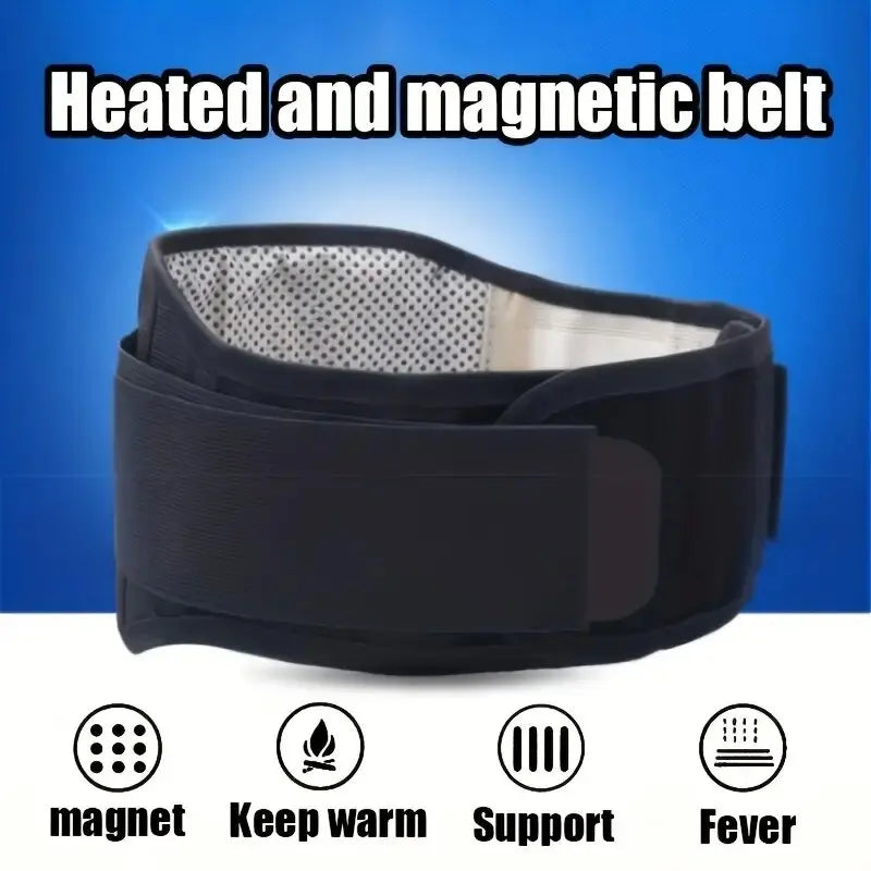 Adjustable Waist Belt Brace Self Heating Magnetic Back Waist Support Belt Lumbar Brace Massage Band - KIMLUD