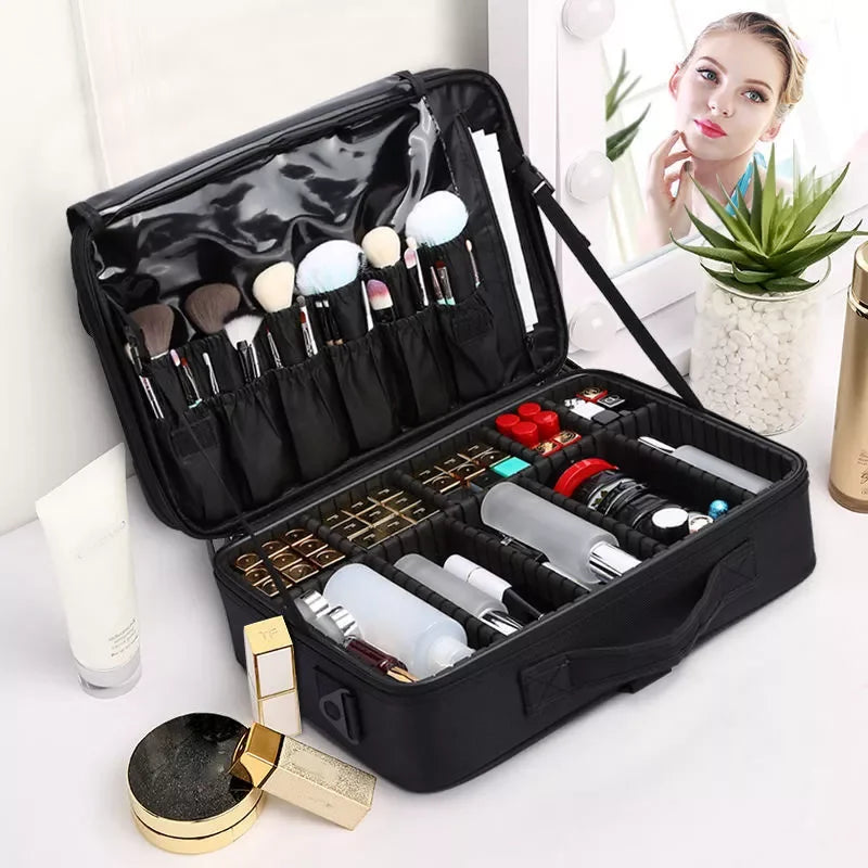 KIMLUD, 2023 New Makeup Cosmetic Case Waterproof Oxford Cloth Large Capacity Travel Storage Bag Tattoo Beautician Suitcases, KIMLUD Womens Clothes