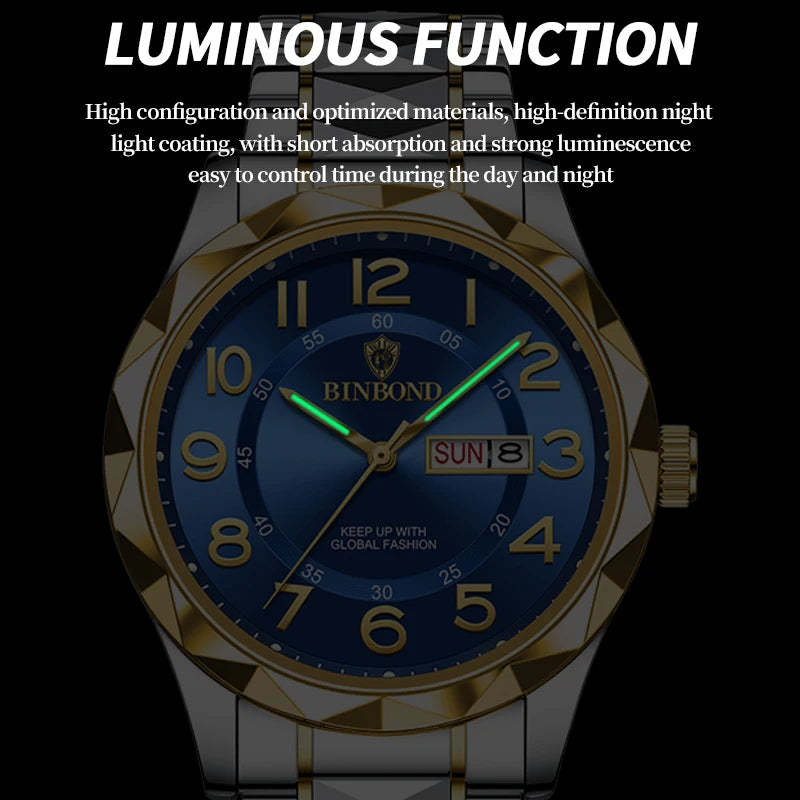 Fashion Business Watch Men Warterproof Sports Mens Watch Top Brand Luxury Clock Male Quartz Wristwatch Relogio Masculino 2024 - KIMLUD