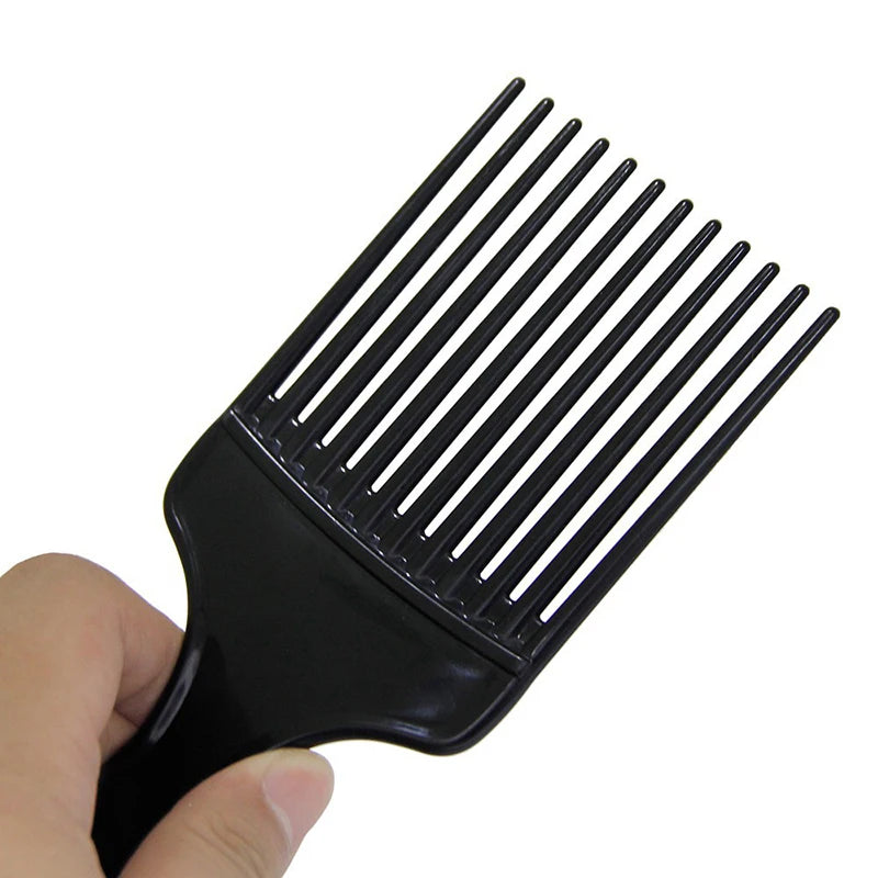 KIMLUD, Wide Teeth Brush Pick Comb Fork Hairbrush Insert Hair Pick Comb Plastic Combs For Curly Afro Hair Styling Tools For Women Men, KIMLUD Womens Clothes