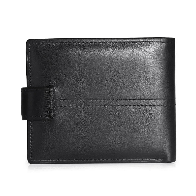 KIMLUD, Rfid Blocking Genuine Leather Wallet Men with Coin Pocket Dollar Wallet Real Leather Purse for Men, KIMLUD Womens Clothes