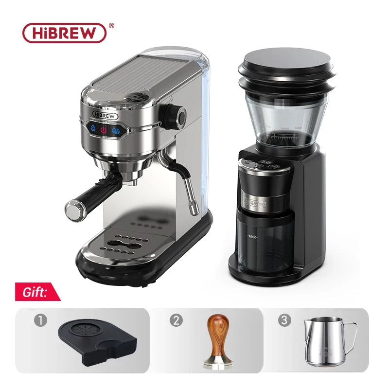 KIMLUD, HiBREW Coffee Maker Cafetera 20 Bar Inox Semi Automatic Super Slim ESE POD& Powder Espresso Cappuccino Machine Hot Water H11, H11G3 Jug Mat Tamper / CHINA / UK, KIMLUD APPAREL - Womens Clothes