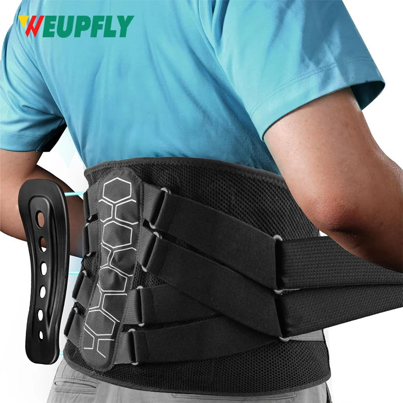 KIMLUD, 1PCS Lumbar Support Belt Lower Back Brace for Lifting, Herniated Disc, Sciatica, Breathable Lumbar Brace for Men & Women, KIMLUD Womens Clothes