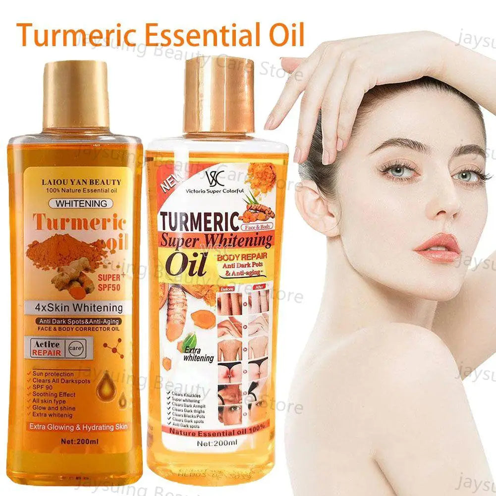 Turmeric Essential Oil For Face & Body Moisturizing Hydrating Natural Essential Oil Face Care Smoothing Skin Care 200ml