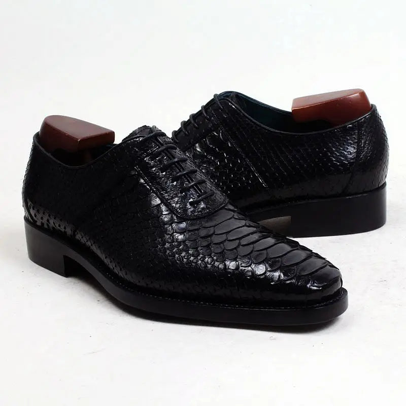 cie Handmade Goodyear Welted Python Leather Men Shoe Breathable Leather Bottom Outsole