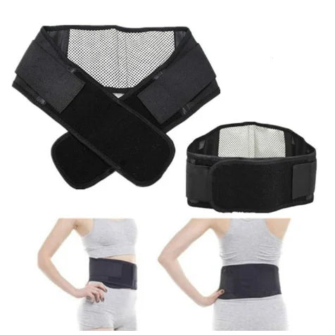 KIMLUD, Double Pull Back Lumbar Support Belt Waist Orthopedic Corset Men Women Spine Decompression Waist Trainer Brace Back Pain Relief, Self-heating / L for waist 90-103cm, KIMLUD APPAREL - Womens Clothes