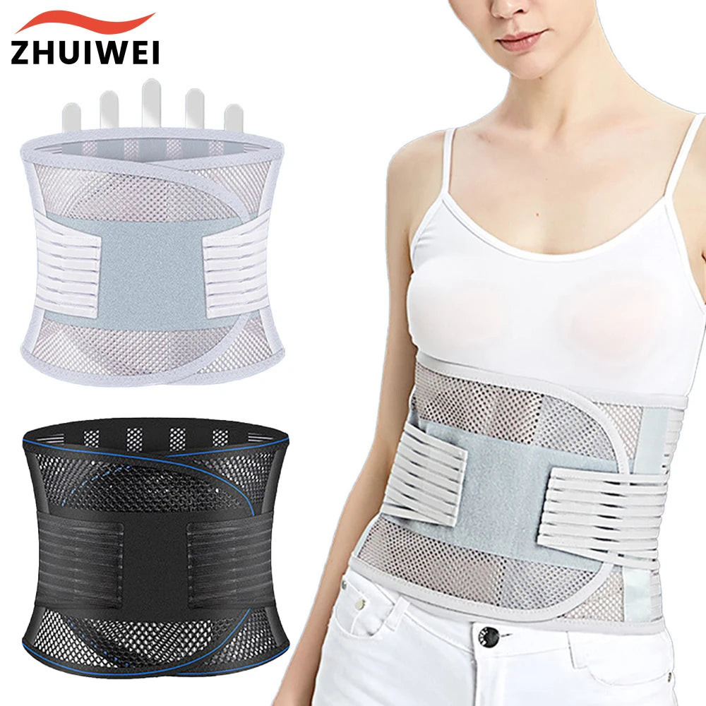 KIMLUD, Lumbar Support Waist Belt Back Brace Health Therapy Breathable Back Spine Support Corset for Disc Herniation Pain Relief, KIMLUD Womens Clothes