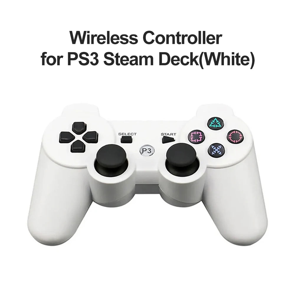 KIMLUD, For SONY PS3 Controller Support Bluetooth Wireless Gamepad for Play Station 3 Joystick Console for PS3 Controle For PC, White, KIMLUD APPAREL - Womens Clothes