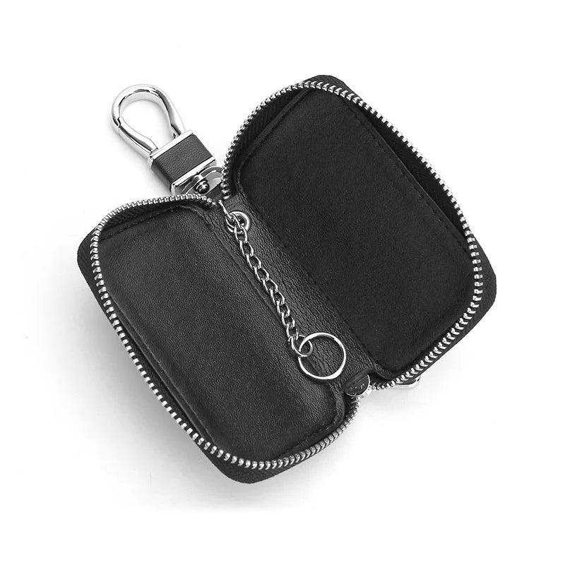 Leather Key Wallet Car Key Bag Multi Function Key Case For Mazda CX5 6 3 CX7 323 Axela Atenza Demio CX30 MX Car Accessories