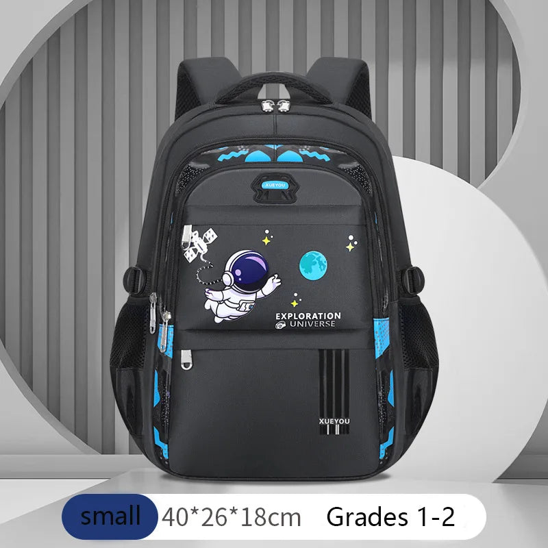 Kids Backpack Children School Bags for Boys Astronaut School Backpack Waterproof Primary Book Bag Mochila Infantil - KIMLUD