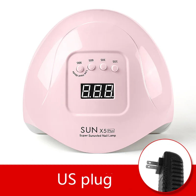 LED Nail Lamp For Manicure 72W Nail Dryer Machine UV Drying Lamp For Curing UV Gel Nail Polish With Motion Sensing LCD Display