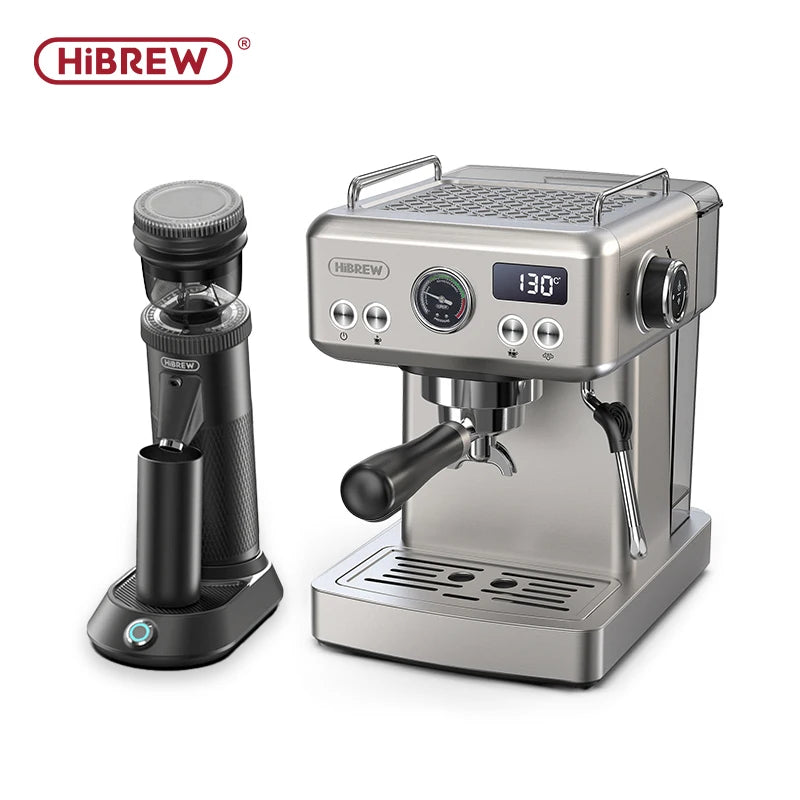 HiBREW G5 48mm Conical Burr Electric Coffee Grinder Compact Portable Coffee Bean Mill Kitchen for Espresso Turkish Coffee