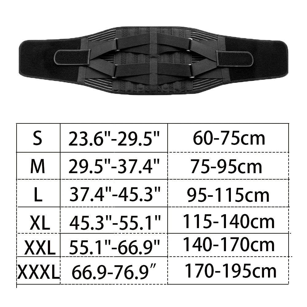 KIMLUD, Back Braces Waist Belt Men Women Work Lower Back Pain Relief Breathable Anti-skid Spine Lumbar Support Belt, KIMLUD Womens Clothes