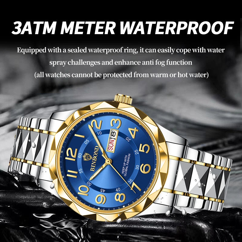 Fashion Business Watch Men Warterproof Sports Mens Watch Top Brand Luxury Clock Male Quartz Wristwatch Relogio Masculino 2024 - KIMLUD