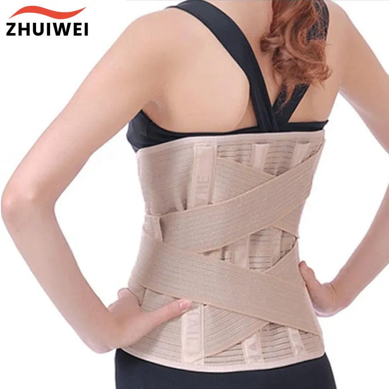 Back Support Belt For Back Pain Lumbar Support Waist Brace Waist Support Corset Trimming Belly Fat and Slim Waist - KIMLUD