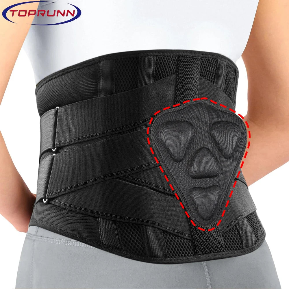 KIMLUD, Double Pull Back Lumbar Support Belt Waist Orthopedic Corset Men Women Spine Decompression Waist Trainer Brace Back Pain Relief, KIMLUD Womens Clothes