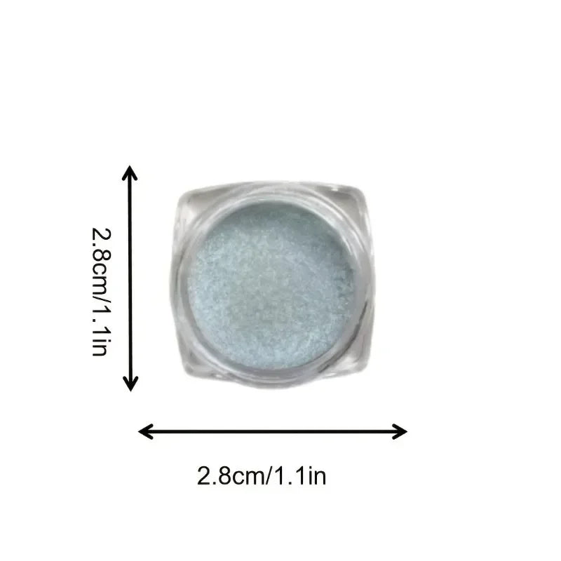 Glitter Eyeshadow Powder, Long Lasting Chrome Chameleon Holographic Eyeshadow Powder Pigment Eye Makeup For Women Cosmetic