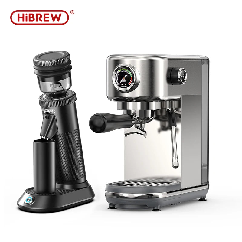 HiBREW G5 48mm Conical Burr Electric Coffee Grinder Compact Portable Coffee Bean Mill Kitchen for Espresso Turkish Coffee