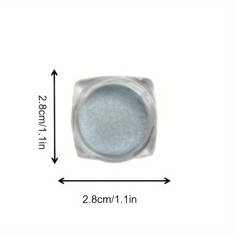 1PC Chameleon Glitter Eyeshadow Powder, Metallic Ultra-Fine Highlighter Chrome Blue Purple Shiny Powder, Multifunction Makeup