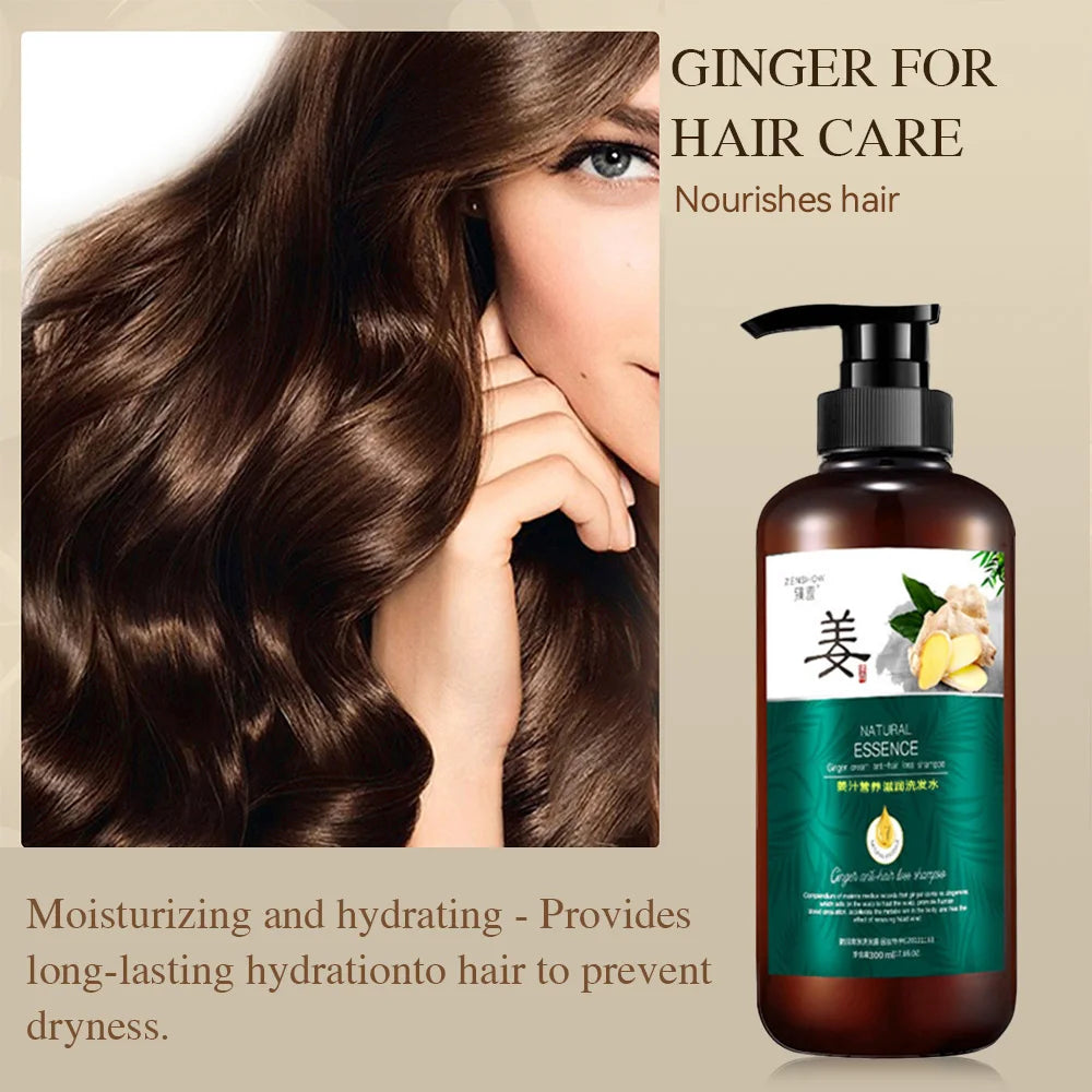 Silky Softening Nutritional Liquid Hair Oil Ginger essence Natural Extract Smooth Mild Formula Anti itching  Nourishing Clear