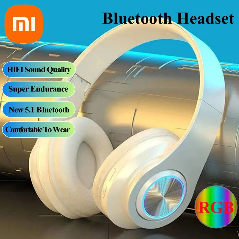 XIAOMI Mijia Head-mounted Wireless Bluetooth Headphones With Mic Noise Cancelling Headsets Stereo Sound Sport Gaming Earphones