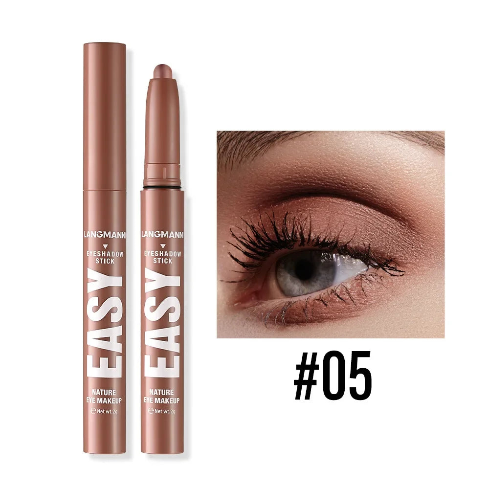 KIMLUD, Smoke Rose Eyeshadow Pencil Glitter High-gloss Silkworm Liner Pen Highlighter Bronze Shimmer Matte Eye Shadow Stick Makeup, 05, KIMLUD APPAREL - Womens Clothes