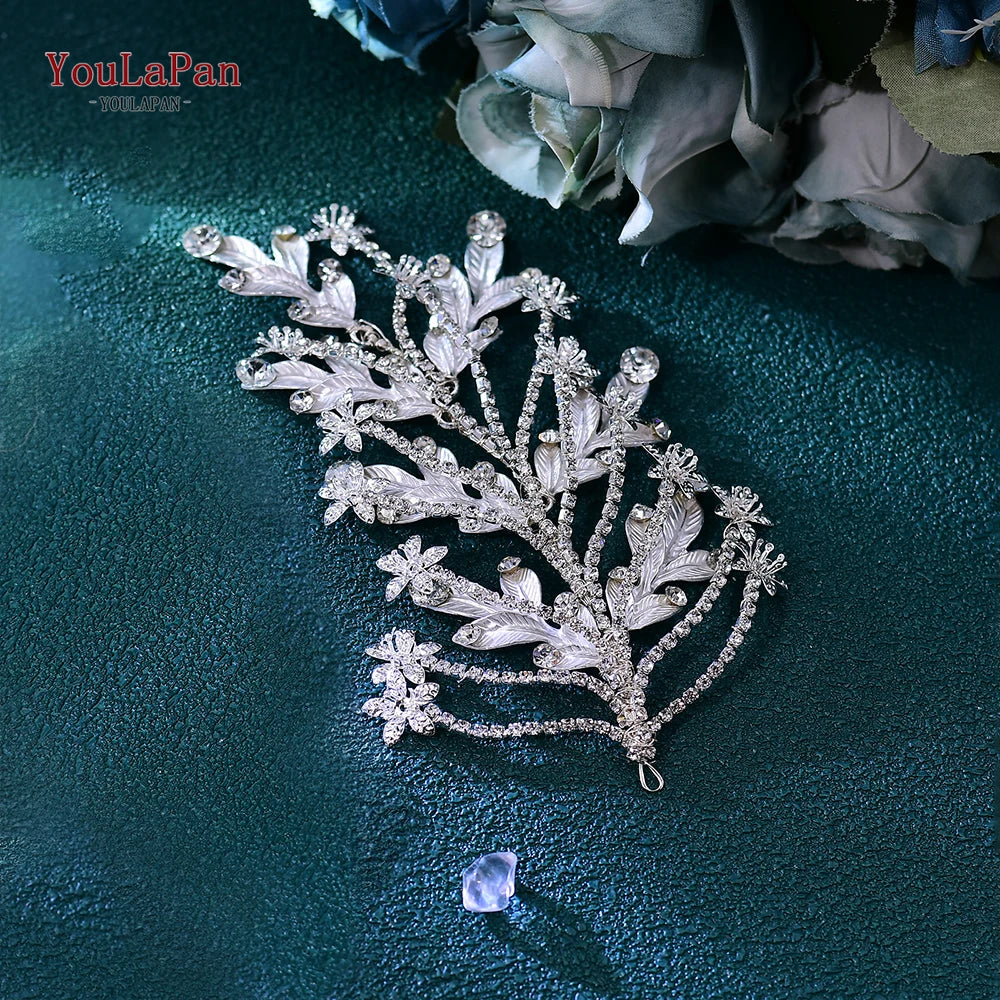 YouLaPan Bling Rhinestone Headband  Wedding Bridesmaid Headwear Women Fashion Hair Accessories Handmade Bride Tiara HP438