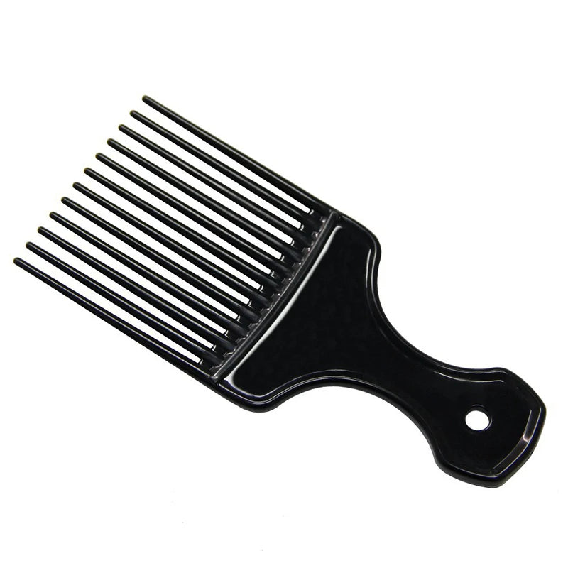 KIMLUD, Wide Teeth Brush Pick Comb Fork Hairbrush Insert Hair Pick Comb Plastic Combs For Curly Afro Hair Styling Tools For Women Men, KIMLUD Womens Clothes