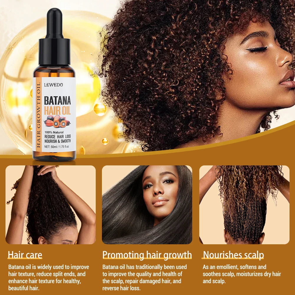 KIMLUD, Anti-Hair Loss Batana Oil Natural Hair Conditioner Repair Damaged Strengthen Roots Anti-Breakage Hair Treatment Essential Oil, KIMLUD Womens Clothes