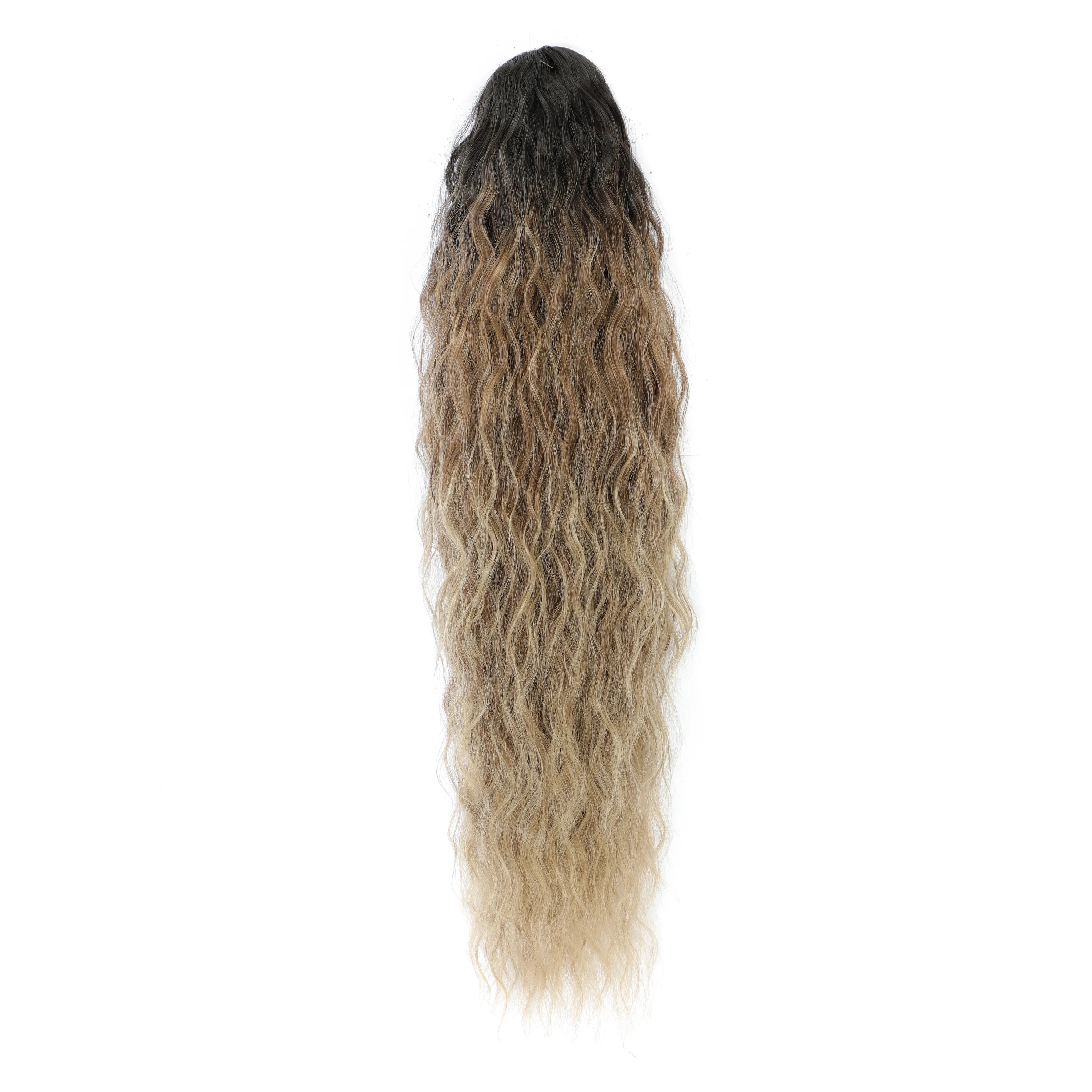 Gladys Water Wave Ponytail Free Shipping Heat Resistant Synthetic Fiber Curly Drawstring Ponytai Hair Extension for Black Women