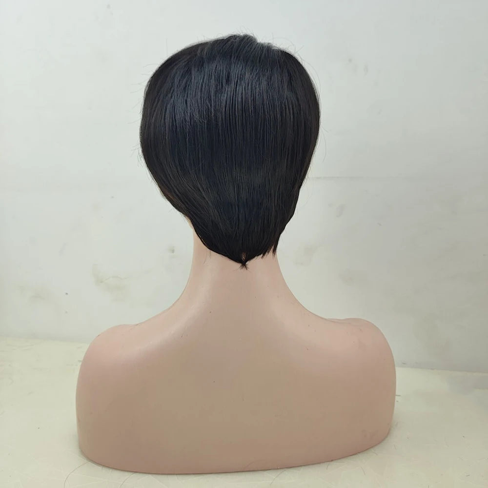 HAIRJOY Synthetic Hair Short Straight Wig for African American Women