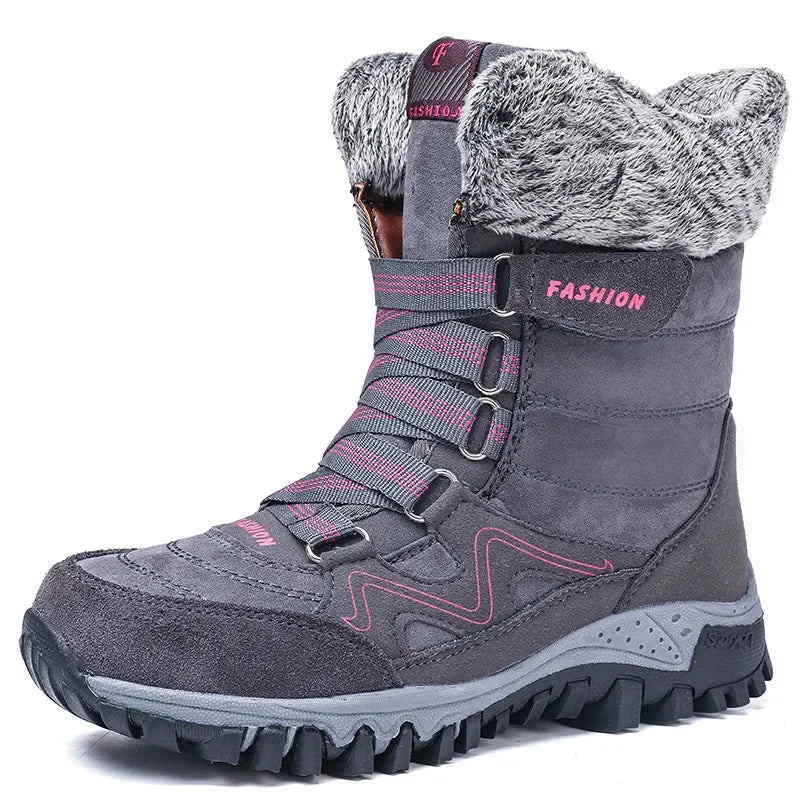 Women's Snow Boots Winter Plush Warm Platform Women's Ankle Boots Wear-resistant Waterproof Non-slip Lady Snow Boots for Womens