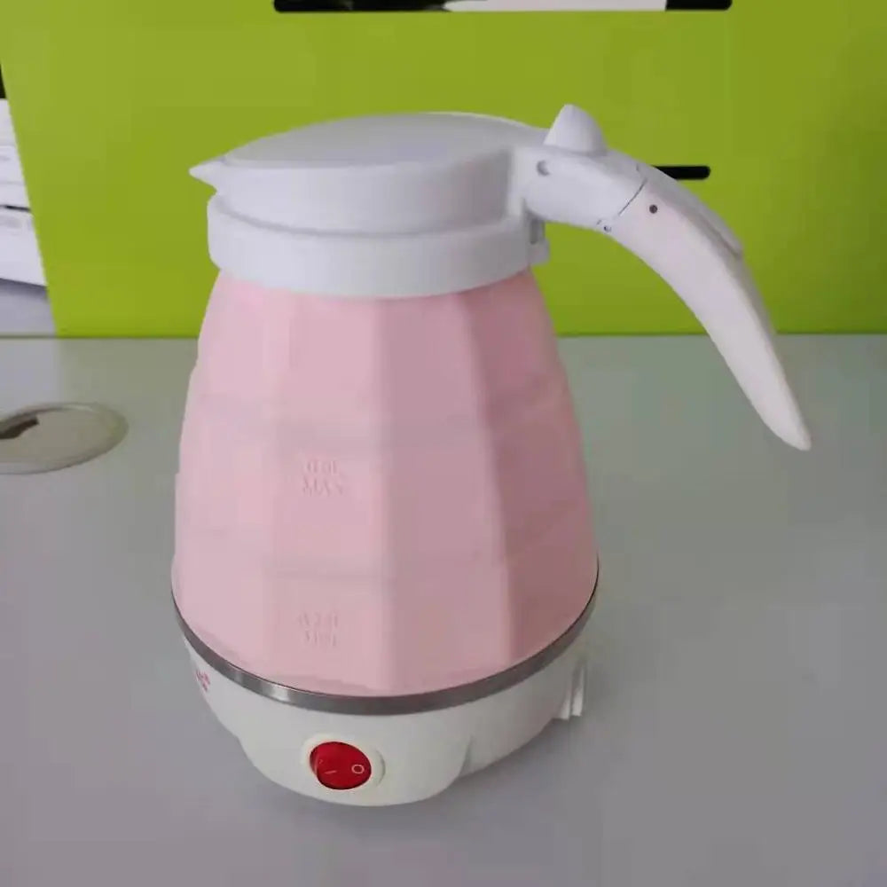 Foldable And Portable Teapot Water Heater 0.6L 600W Electric Kettle For Travel And Home Tea Pot Water Kettle Silica Gel